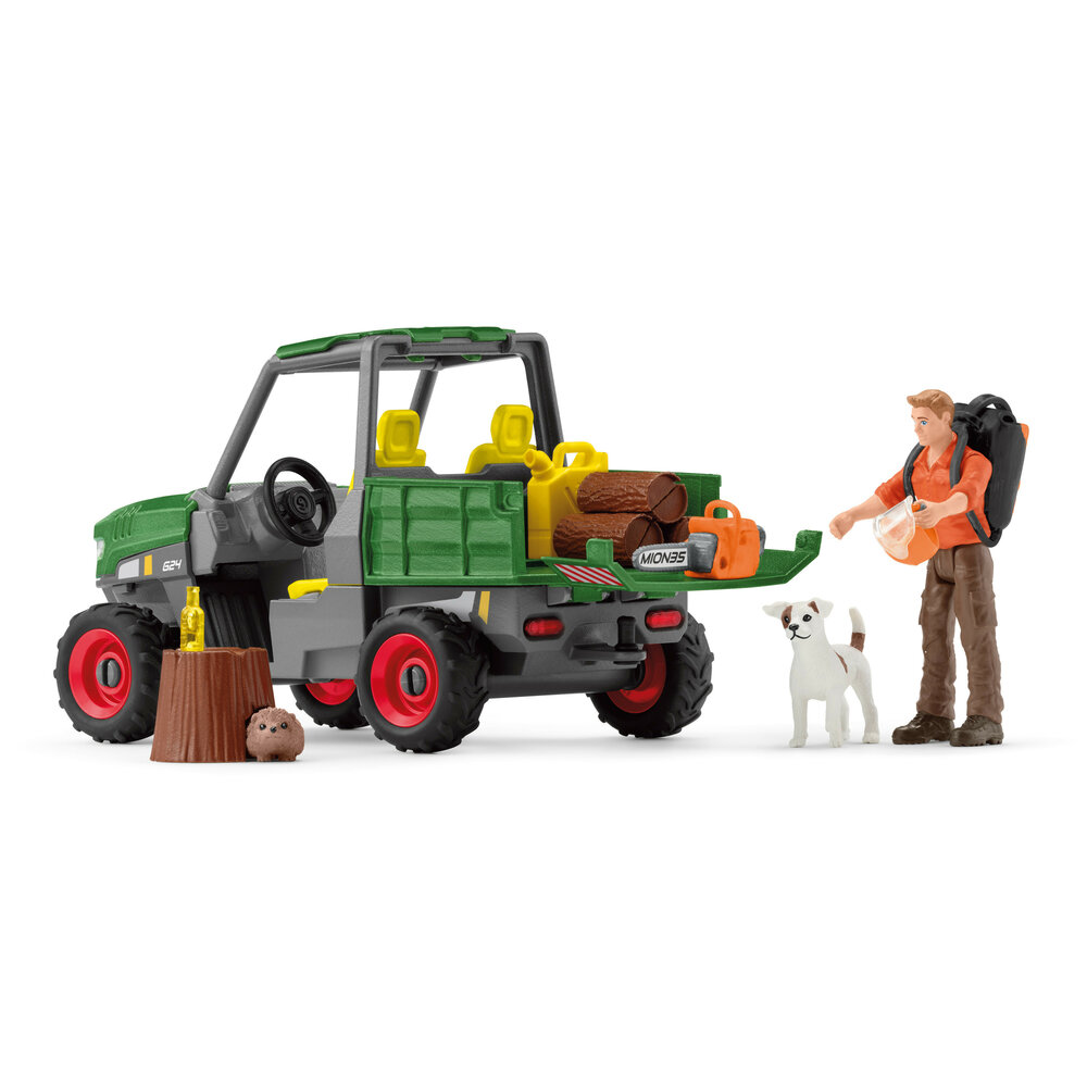 Schleich 42659 Houtzager met voertuig