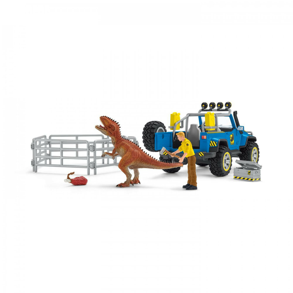 Schleich 41464 Terreinwagen met Dino buitenpost