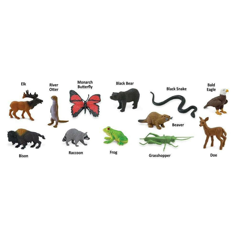 Safari 685504 Mini Bos dieren Set (12 stuks)