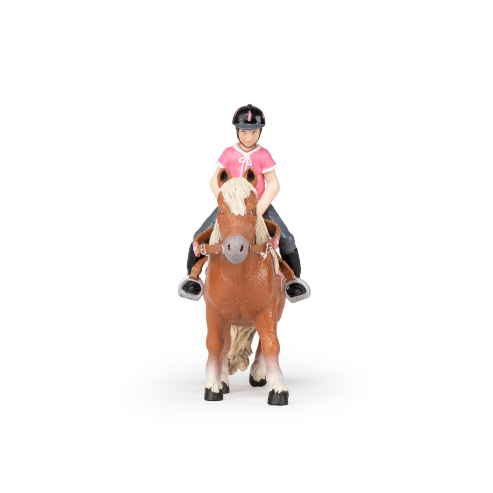 Papo 51559 + 52014 Shetlandpony + ruiter