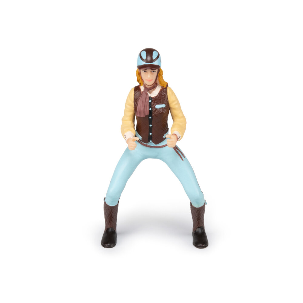 Papo 52009 trendy paardrijdster blauw