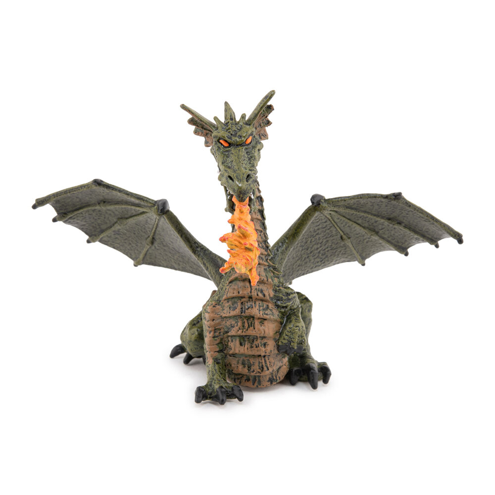 Papo 39025 Vuurspuwende draak groen