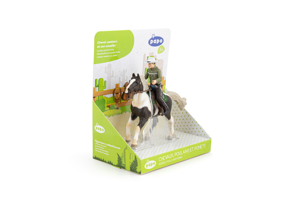 Papo 51573 Cowboy met paard