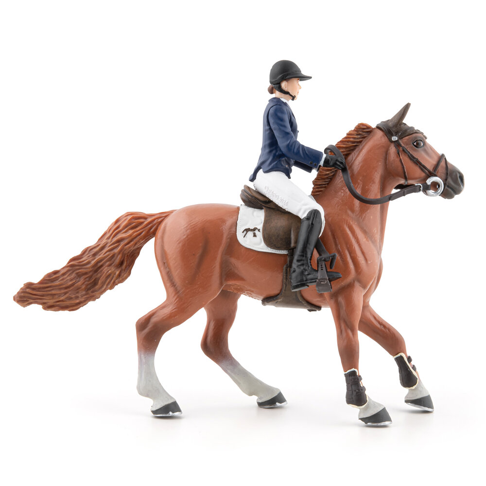 Papo 51575 Penelope met Flora (Paard met ruiter)