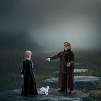 Schleich 14907 Dwaaloog Dolleman &amp; Draco Malfidus met fretje
