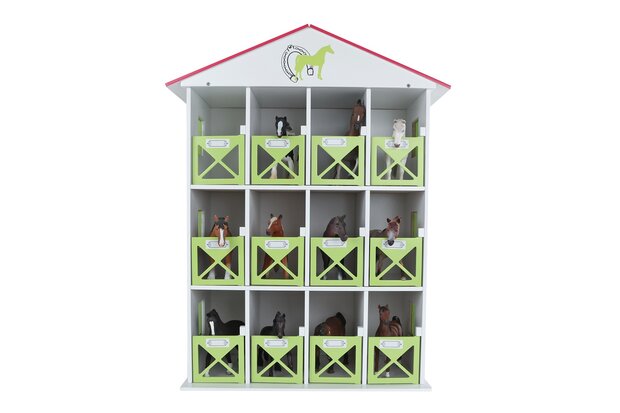 Kids Globe paardenstal hotel met 12 boxen 1:24