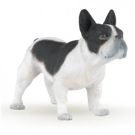Papo 54006 French black and white bulldog