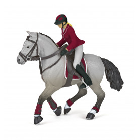 Papo 51563 Competition horse with riding girl