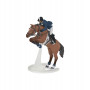 Papo 51562 Jumping horse with rider
