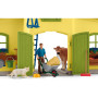 Schleich 42605 Large Barn with Animals and Accessories - Yellow
