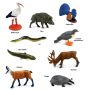 Safari 102488 Mini Europese Dieren Set (9 stuks)