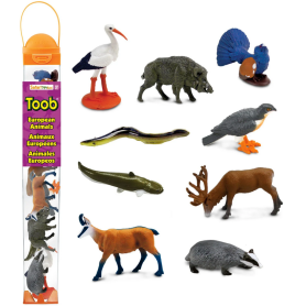 Safari 102488 Mini European Animals Toob (9 pieces)