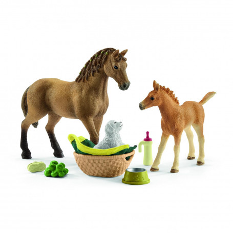 Schleich 42432 Kit de soins pour bebe animaux & chevaux Quarter